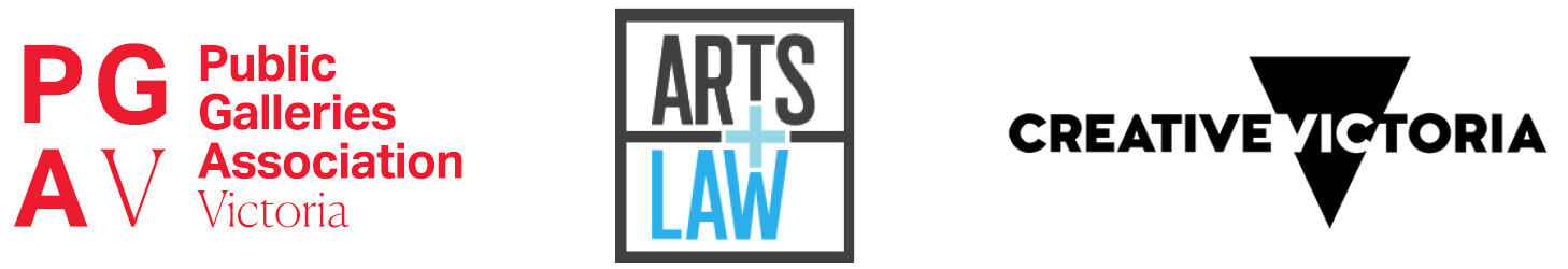 PGAV and Arts Law logo block zoom