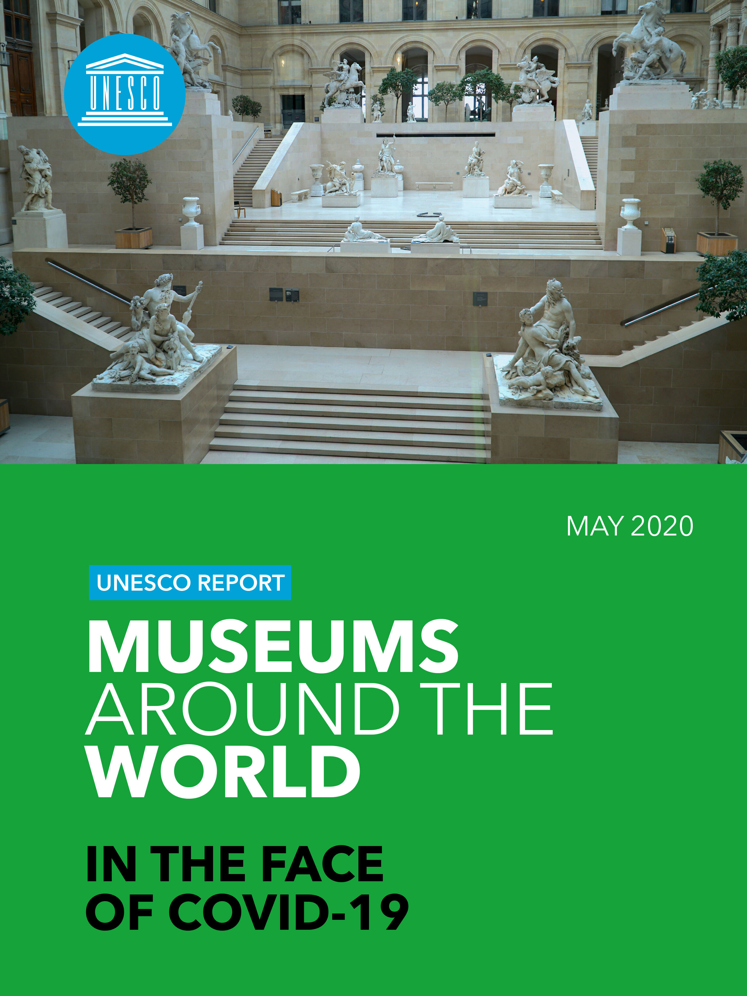 REPORT Cover - Museums Around the World in the Face of COVID-19 - May 2020 (UNESCO) 