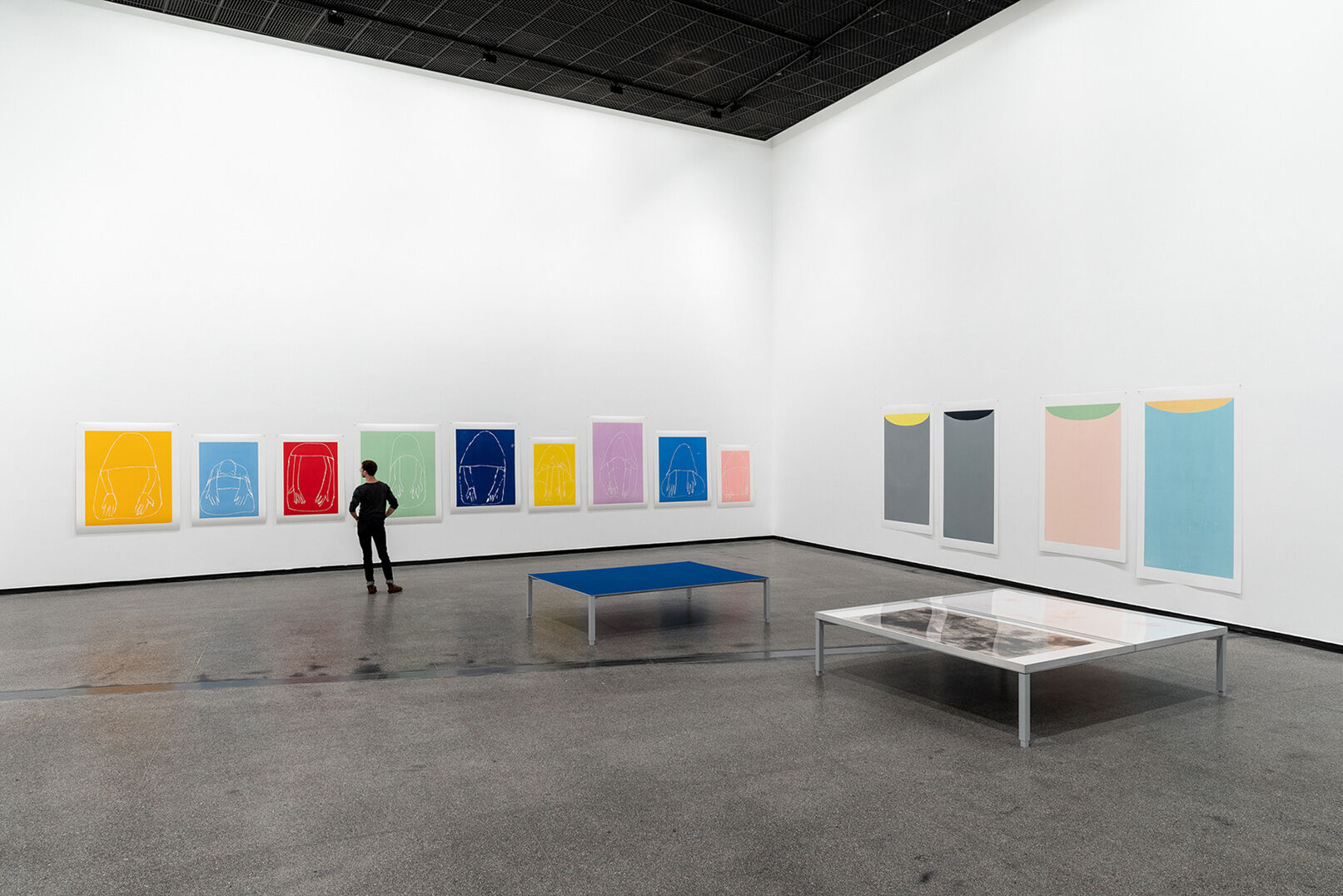 Andrea Büttner, installation view, in On Vulnerability and Doubt, Australian Centre for Contemporary Art, Melbourne, 2019. Photograph: Andrew Curtis