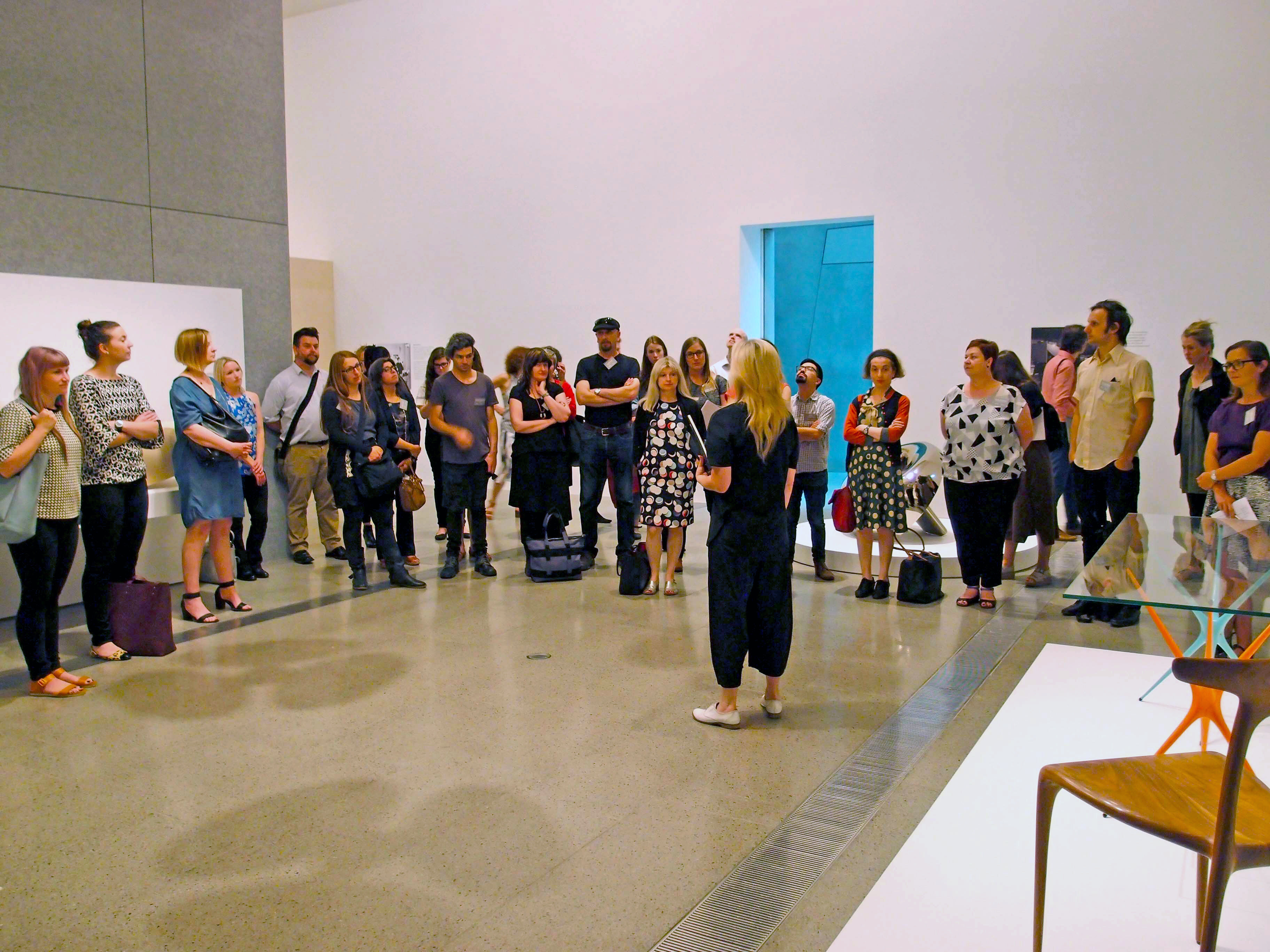  Tour of the Rigg Design Prize at the National Gallery of Victoria as part of the PGAV Curatorial Intensive 2015. 